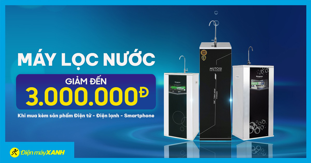 Máy lọc nước: Những chiếc máy lọc nước hiện nay giúp loại bỏ hơn 99% các chất độc hại và vi khuẩn trong nước. Bạn sẽ được tận hưởng nguồn nước sạch và an toàn, phù hợp với cuộc sống hiện đại và thân thiện với môi trường. Hãy xem hình ảnh về máy lọc nước để biết thêm thông tin chi tiết về những sản phẩm này.