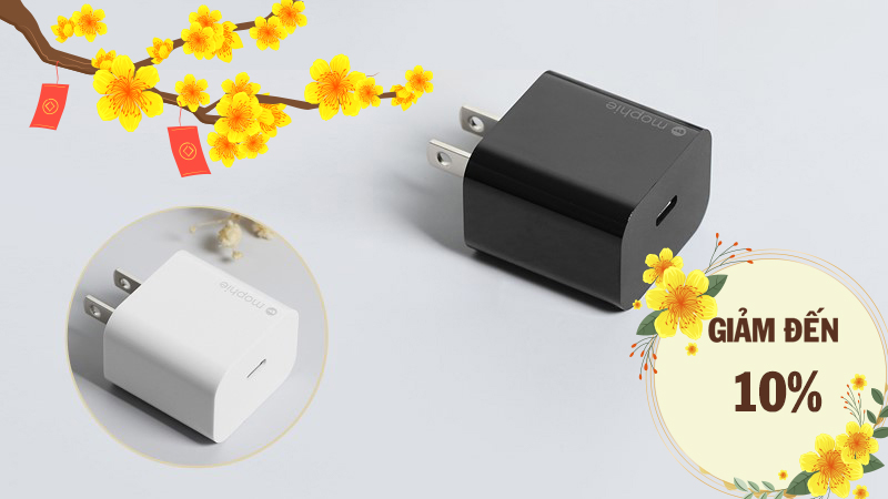 Adapter sạc Type C PD 18W Mophie Adapter sạc Type C PD 18W Mophie