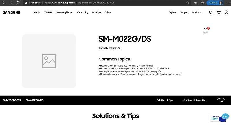 Samsung Galaxy F62 / E62 và Galaxy M02 có mặt trên trang web hỗ trợ của Samsung, ngày ra mắt đã đến rất gần
