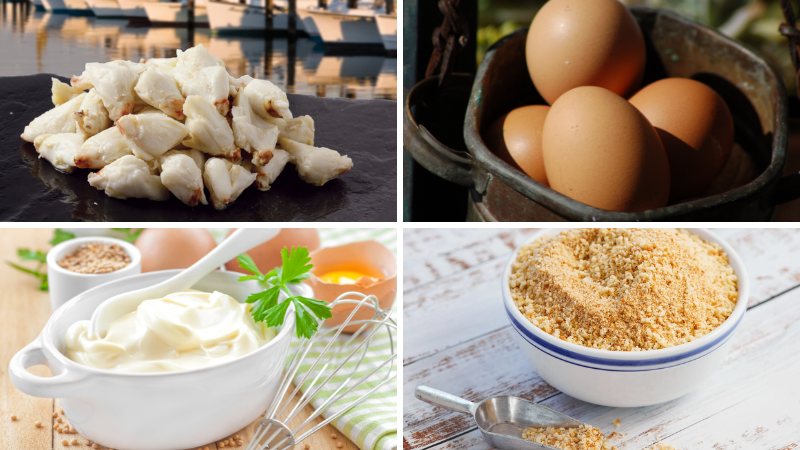 Nguyên liệu làm món chả cua chiên giòn