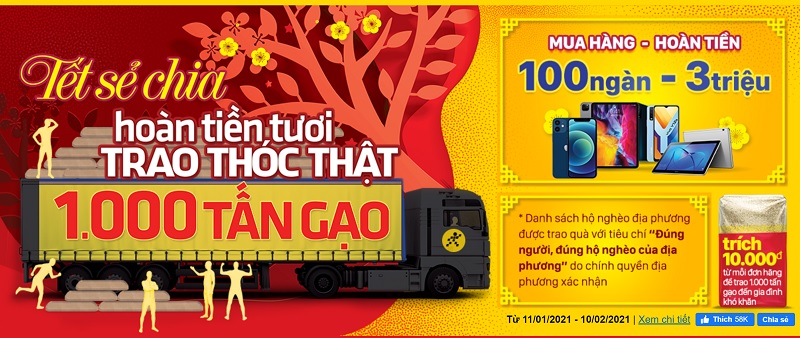 Chương trình Tết Sẻ Chia tại Thế Giới Di Động Chương trình Tết Sẻ Chia tại Thế Giới Di Động