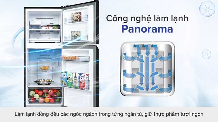 Công nghệ làm lạnh vòng cung Panorama làm lạnh thực phẩm toàn diện