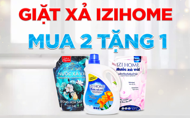 Nước giặt Izihome mua 2 tặng 1