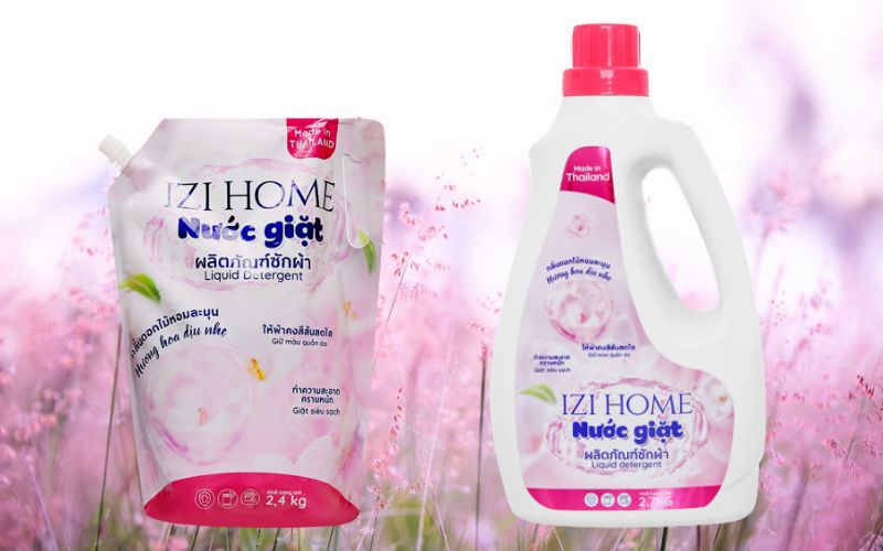 Nước giặt IZI HOME hương hoa dịu nhẹ