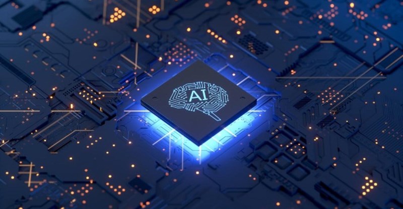 Hình minh họa chip AI
