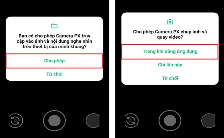 Bạn mở ứng dụng và cấp quyền truy cập cho ứng dụng Google Camera v8.1.