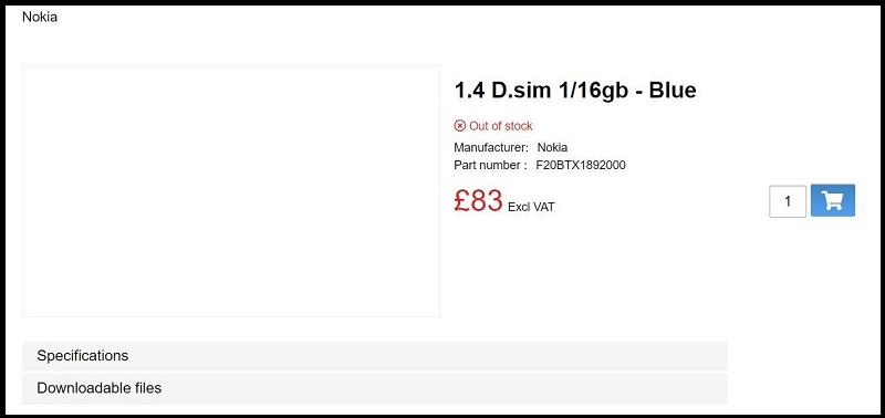 Nokia 1.4 bị rò rỉ: Dự kiến ra mắt vào tháng 2, giá 2.62 triệu đồng