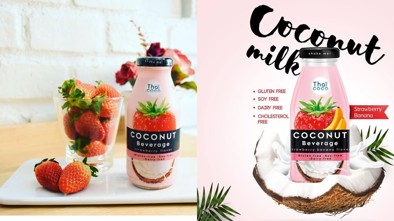 Sữa dừa Thai Coco vị Dâu