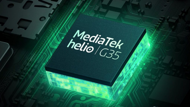 Con chip MediaTek Helio G35 được xây dựng dựa trên tiến trình 12 nm khá cũ.