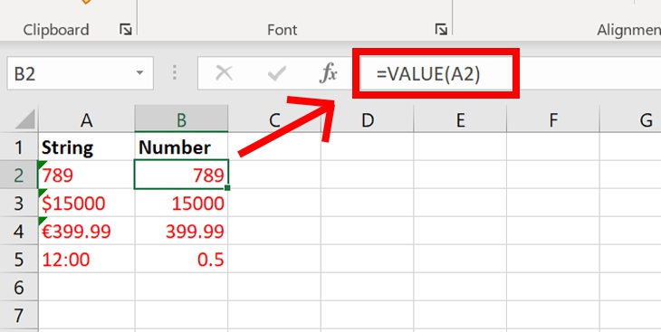 Cách sử dụng hàm VALUE trong Excel chi tiết, đơn giản