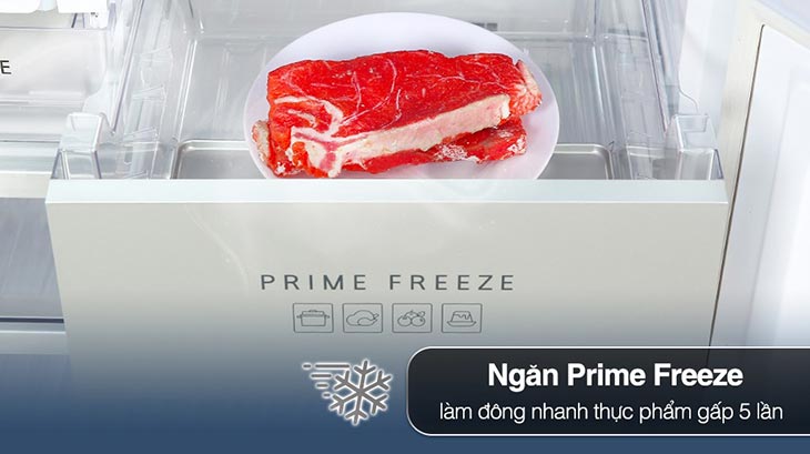 Ngăn cấp đông nhanh gấp 5 lần Prime Freeze 