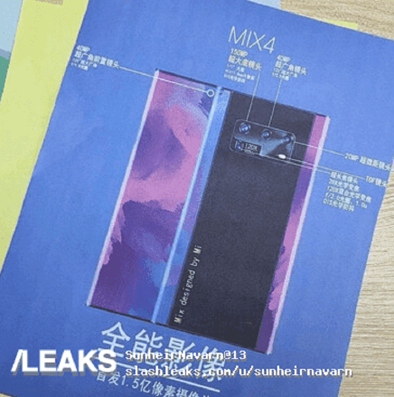 Những hình ảnh rò rỉ đầu tiên của Xiaomi Mi MIX 4 Những hình ảnh rò rỉ đầu tiên của Xiaomi Mi MIX 4