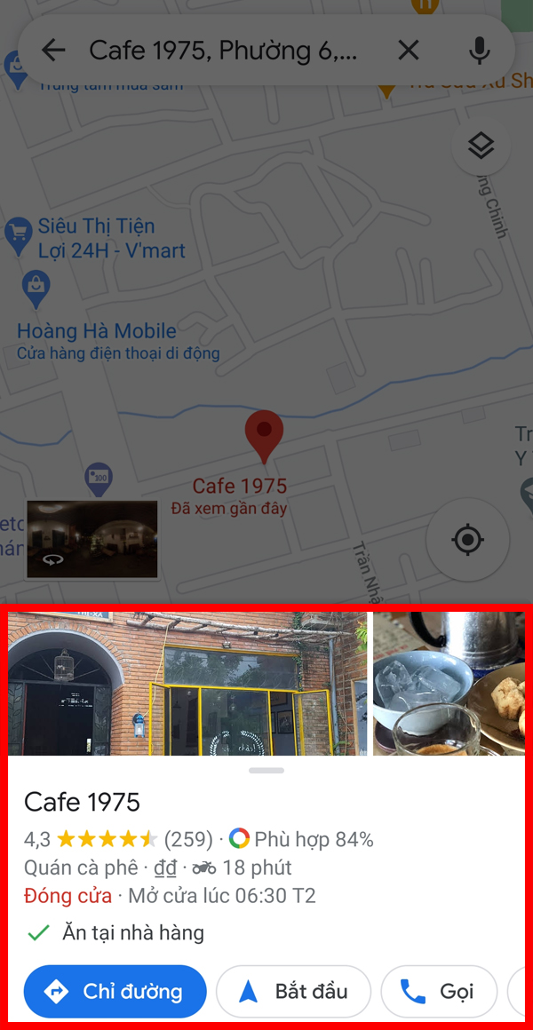 Xem thời gian đóng mở của và mật độ khách Xem thời gian đóng mở của và mật độ khách