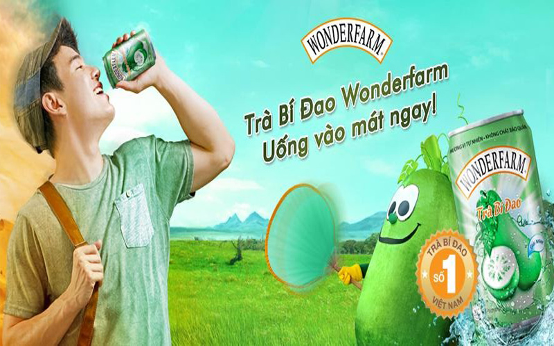 Trà bí đao Wonderfarm với hương vị bí đao tự nhiên
