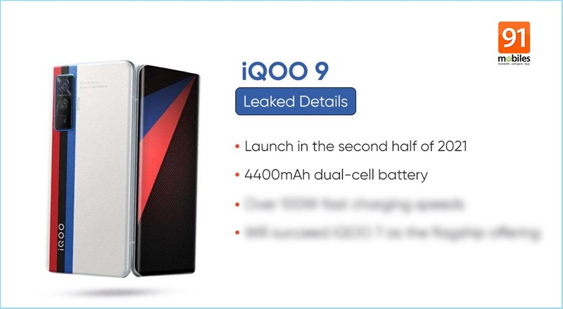 iQOO 9 có pin dung lượng 4.400mAh và hỗ trợ sạc nhanh lên tới 120W, thời điểm ra mắt cũng được tiết lộ