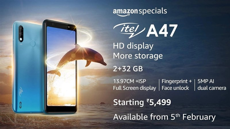 Itel A47 với bộ xử lý Unisoc, camera kép, chạy Android Pie Go Edition ra mắt với giá chỉ 1.7 triệu đồng