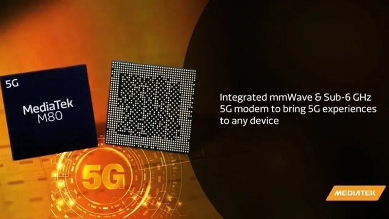 Helio M80 sẽ là modem đầu tiên của MediaTek hỗ trợ băng tần 5G mmWave cực nhanh, tốc độ download lên đến hơn 7Gbps