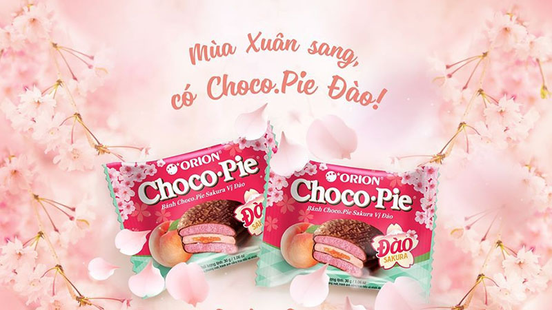 Bánh Chocopie Sakura vị đào