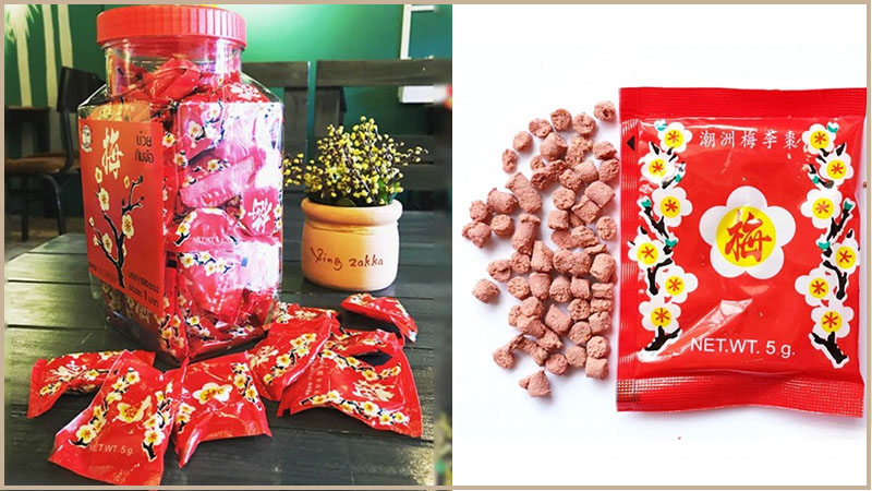 Ô mai xí muội hoa đào