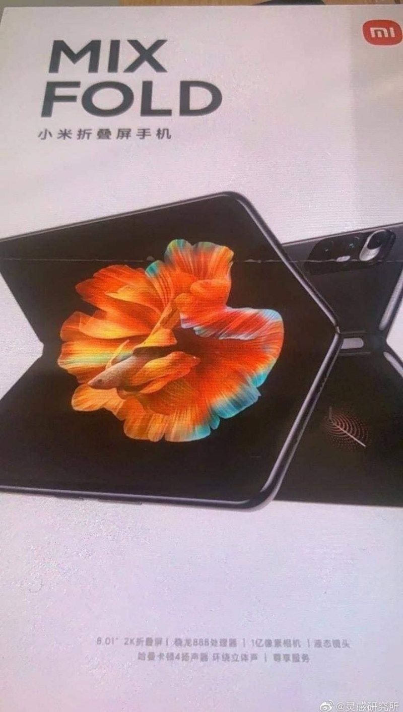 Xiaomi Mi MIX Fold lộ diện qua poster bí ẩn. (Nguồn: Weibo).