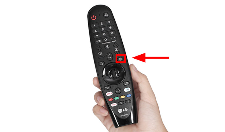 Cách tắt giọng nói trên tivi LG > Nhấn phím 