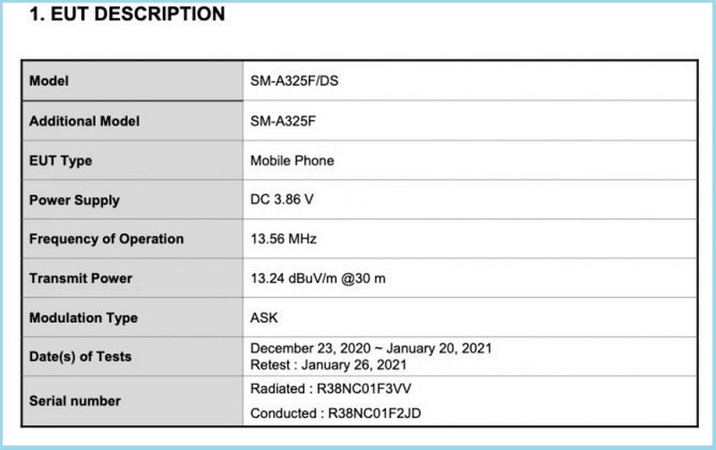 Samsung Galaxy A32 4G vừa được xác nhận sẽ đi kèm với thỏi pin dung lượng 5.000mAh, sạc nhanh 15W Samsung Galaxy A32 4G vừa được xác nhận sẽ đi kèm với thỏi pin dung lượng 5.000mAh, sạc nhanh 15W