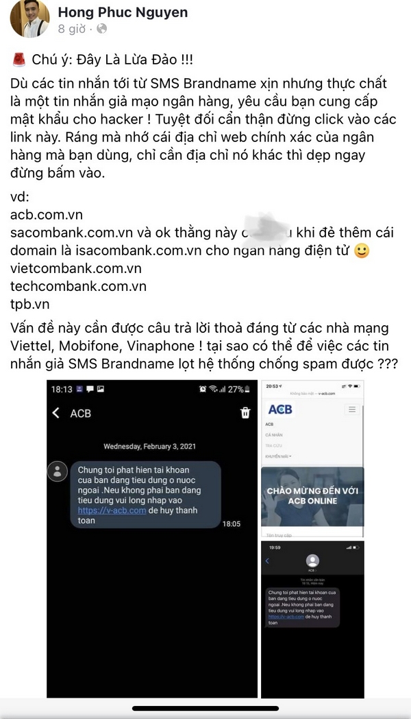 Cảnh báo: Thủ đoạn mới lừa đảo đánh cắp thông tin cá nhân của khách hàng, cẩn thận cuối năm mất tiền nhé anh em