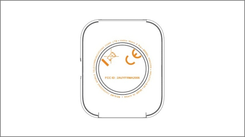 Thiết kế mặt sau của Realme Watch 2 Pro Thiết kế mặt sau của Realme Watch 2 Pro