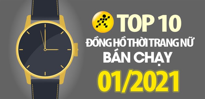 Top 10 đồng hồ nữ bán chạy nhất tháng 01/2021 tại Điện máy XANH