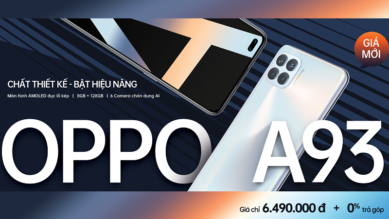 OPPO A93 công bố giá mới tri ân khách hàng nhân dịp Tết Tân Sửu