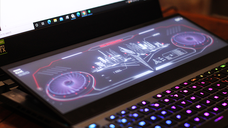 màn hình phụ của asus zephyrus duo 15