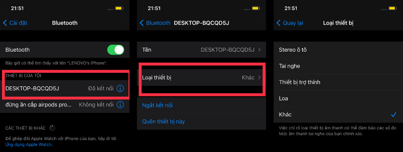 iPhone 12 của mình khi cập nhật iOS 14.4 sẽ có khả năng phân loại các thiết bị kết nối qua Bluetooth.