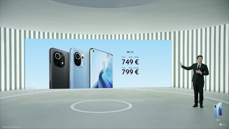 Giá bán công bố quốc tế của Xiaomi Mi 11 là bao nhiêu? Giá bán công bố quốc tế của Xiaomi Mi 11 là bao nhiêu?