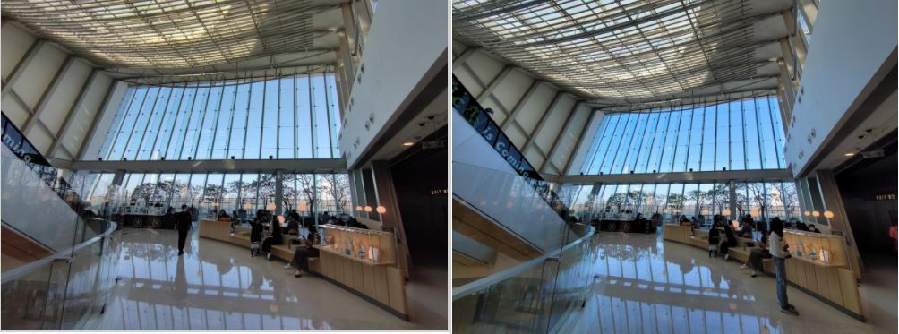 Both produce beautiful wide-angle shots. Mi 11 (left) and Galaxy S21 5G (right) Both produce beautiful wide-angle shots. Mi 11 (left) and Galaxy S21 5G (right)