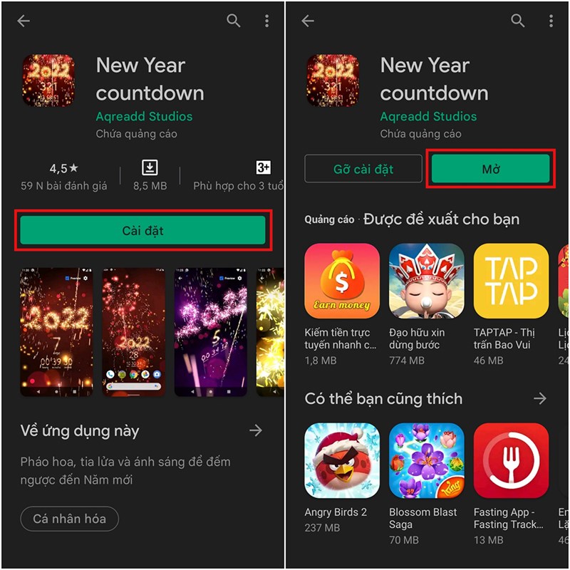 Cách đếm ngược thời gian đến Tết