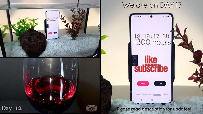 Bài kiểm tra khả năng kháng nước trên Samsung Galaxy S21 Bài kiểm tra khả năng kháng nước trên Samsung Galaxy S21
