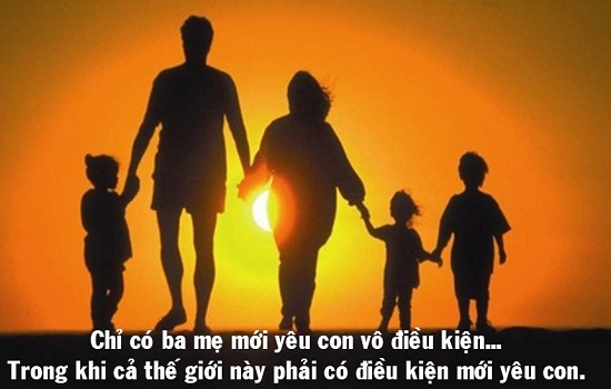 Câu nói bày tỏ lòng biết ơn đối với mẹ