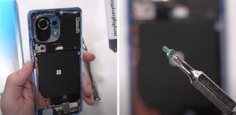 Video 'mổ bụng' Mi 11: Cụm camera không chỉ làm từ kính