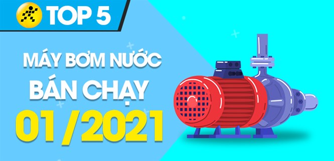 Top 5 máy bơm nước bán chạy nhất tháng 01/2021 tại Điện máy XANH