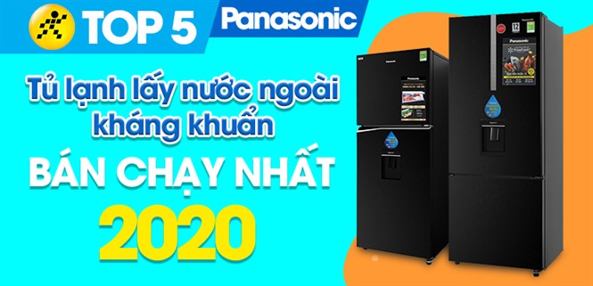 Top 5 Tủ lạnh Lấy nước ngoài kháng khuẩn, khử mùi Panasonic bán chạy nhất năm 2020 tại Điện máy XANH