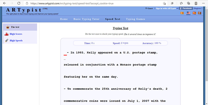 10 trang web kiểm tra tốc độ đánh máy online tốt và chính xác nhất > ARTypist