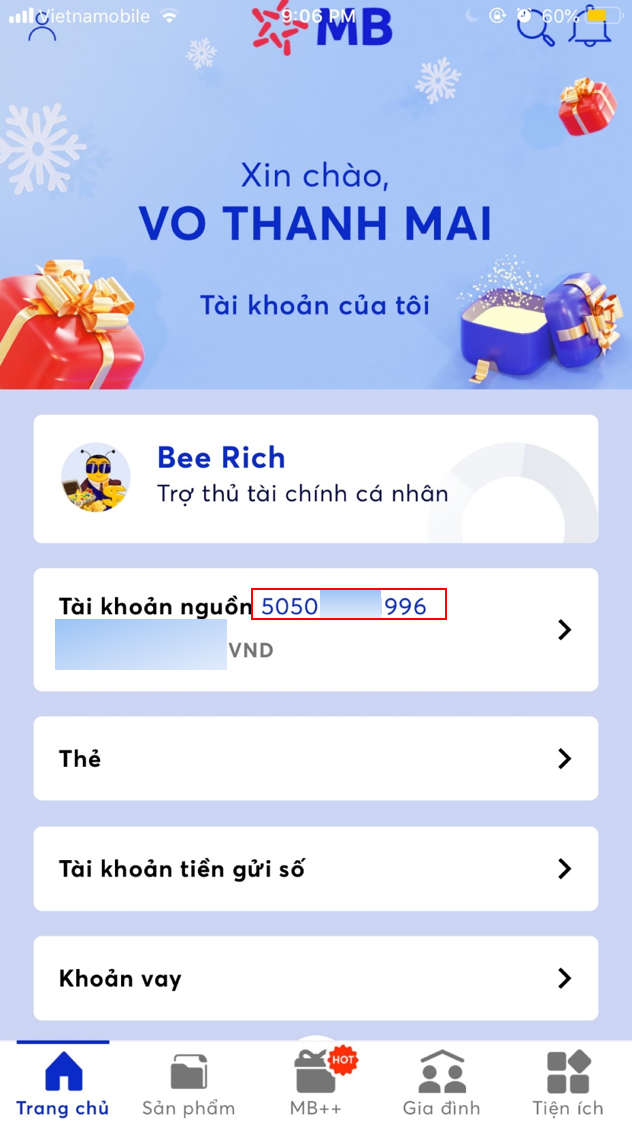 Hướng dẫn thực hiện bước 4 trên màn hình ứng dụng Hướng dẫn thực hiện bước 4 trên màn hình ứng dụng