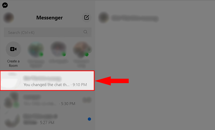 Bạn truy cập vào Messenger trên máy tính