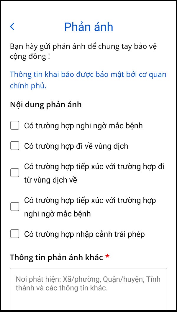 Bluezone bổ sung nhiều tính năng mới: Có thể khai báo y tế trực tuyến