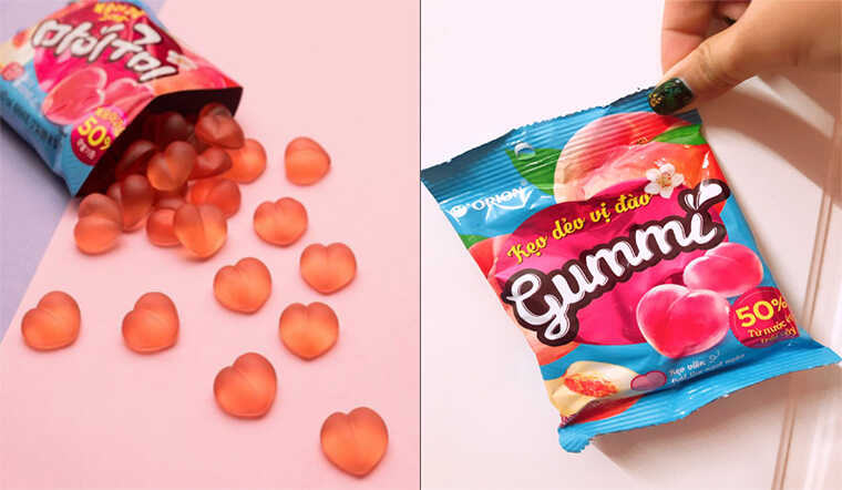 "Hot hòn họt" Kẹo dẻo vị đào ORION Gummi đến từ Hàn Quốc mà bạn không thể bỏ lỡ