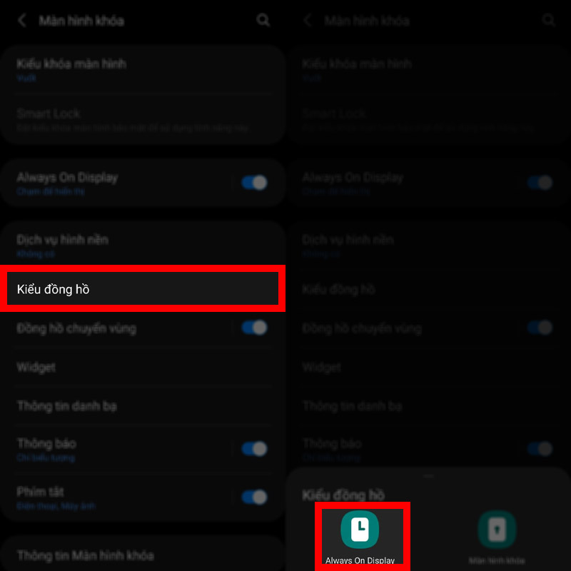 Tính năng tùy biến màn hình khóa Always on Display trên chiếc Galaxy A51 sau khi lên One UI 3.0.