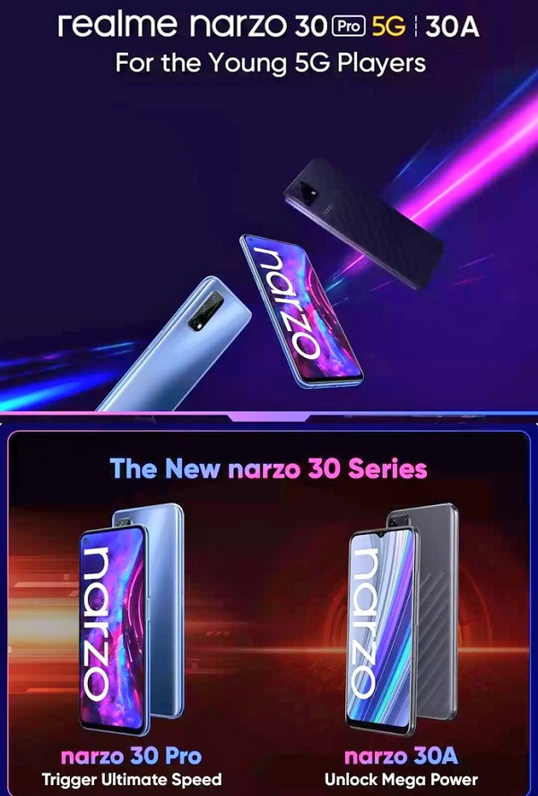 Realme Narzo 30 Pro 5G và Narzo 30A Realme Narzo 30 Pro 5G và Narzo 30A