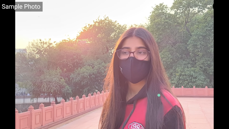 Ảnh chụp ngược sáng tự động trên chiếc Galaxy F62. (Nguồn: Digit).