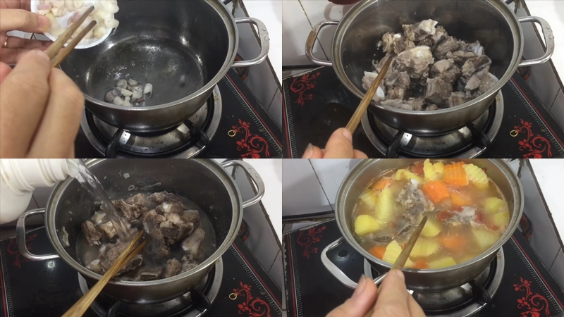 Cách làm canh sườn khoai tây