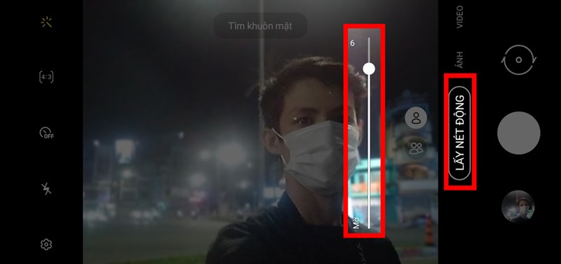Chế độ chụp ảnh lấy nét động